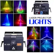 5W RGB iLDA DMX DJ Show Stage Projector Laser Lights IOS Android App Edit Remote