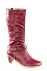Dr Martens Slip On Boots Jenna Mid Calf Red Palatino 12300601 Doc