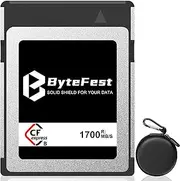 1TB Memory Card CFexpress Type B with Card Holder, NVMe PCIe 3.0, Smooth 4K/6K/8K RAW Videos and Photos for Camera, Compatible with Nikon Z6/Z7/Z9/D5/D6, Canon EOS-1DXMark III/EOS-R3/R5
