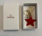 NEW OEM OMEGA Limited Edition Purse Charm Keychain Star Constellation Red Gold