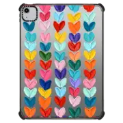 iPad Air (4th/5th gen) iPad Impact Case Clear Polka Daub Hearts