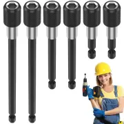 6Pcs Drill Bit Extension Magnetic Screwdriver Bit Holder 1/4" Hex Shank Drill༄
