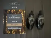 New Bath & Body Works White Barn Black Tie Wallflowers Refills - 2Pk