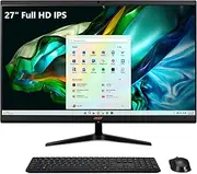 Acer Aspire C27-1800-UR12 AIO Desktop | 27" Full HD IPS Display | Intel Core i5-12450H | UHD Graphics | 16GB DDR4 | 1TB PCIe Gen 4 SSD | 6E Wireless Wi-Fi | Keyboard and Mouse