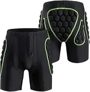 xinyee Men's Hip Butt Protection Padded Shorts Armor Hip Protection Shorts Pad for Snowboarding Skating Skiing Riding