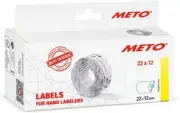 Original Meto 9517182 Price Gun Labels 22 x 12 mm, 6000 Pieces, Multi-Functiona