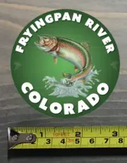 Fryingpan River Sticker Decal Colorado Fly Fishing Trout Abel Ross Reels TFO