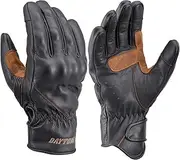 Daytona HBG-063 Motorcycle Gloves, Genuine Leather, Goat Leather, Spring, Summer, Autumn, Winter, Touch Panel Compatible, Soft Protector, Vintage Line Gloves