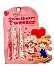 Set Of 3 CELAVI STRAWBERRY SHORTCAKE Professional Precision Tweezers Slant Point