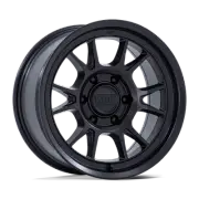 17x8.5 KMC KM729 Range Matte Black Wheel 5x5 (-10mm)