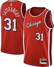 Tomas Satoransky Chicago Bulls Red #31 Kids Youth 8-20 City Edition Swingman Jersey