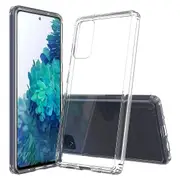 Samsung Galaxy S20 FE Premium Slim Crystal Clear TPU Gel Back Case by MEZON – Shock Absorption, Wireless Charging Compatible (S20 FE, Gel) – FREE EXPRESS