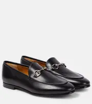 [Gucci] Gucci Jordaan Horsebit leather loafers AU 9 black