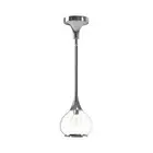 Alora Mood Hazel 1 Light 6" Pendant, Chrome/Clear/Clear or Opal - PD524006CHCL