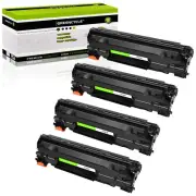 4PK CF283A Toner Compatible with HP LaserJet Pro MFP M125a M125nw M225dn M201dw
