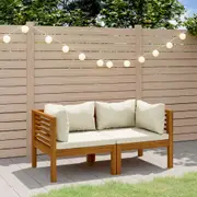 Garden Lounge Set with Cushion Modular Sofa Couch Solid Acacia Wood vidaXL