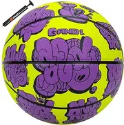 AND1 Toss Up Basketball : Rubber Streetball for Indoor and Outdoor Use, Deep Channel Construction and Durability, Ideal for Boys and Girls, Includes Pump
