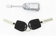 Rynplex Left Door Lock Barrel Cylinder, for VW, for Seat, Ibiza Cordoba, for Caddy, 1996-2004 6L3837167B Lock Door Ignition Barrel