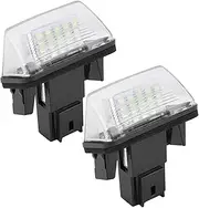 2pcs 18 LED Left Right Car License Plate Light Lamp for Citroen C3 2002‑2009