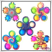 Fidget Spinner Stress Relief Push Pop It Bubble Sensory Autism Toy Kids Adults