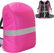 PINEPAN Waterproof Backpack Rain Cover Reflector Backpack Cover with Reflective Strips for Hiking, Camping, Travel, Cycling 15-50L