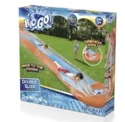 16 Ft Foot WATER Slide Aqua Double Slip N Slide H20 go Summer Outdoor Toys Pool