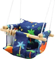 Wooden Baby Swing Toddler Swing Indoor & Outdoor Infant Hanging Swing Chair