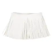 1 Yard 4 Inch Faux PU Leather Fringe Trim Tassel Fringe for Sewing, Beige