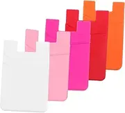TEHAUX 5pcs Phone Back Card Holder Wallet Dual Design Durable and Card Storage for Smartphones Protects from Scratches and Falls