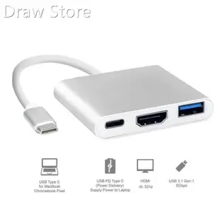 USB C HUB to HDMI Adapter For Macbook Pro/Air Thunderbolt 3