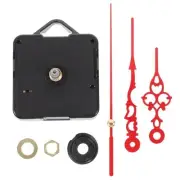 Silent Quartz Clock Movement Kit Simple Wall Clock Mechanism Medium Red