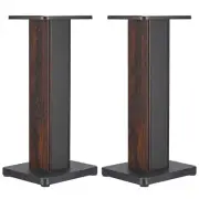 2pcs Wood Grain Speaker Stands 23.6" Floor Speaker Stand Hollowed Stands