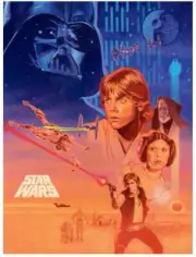 Star Wars A New Hope Luke Vader Movie Poster Lithograph Print Art 18x24 NEW
