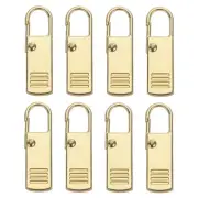 Zipper Pull Replacement, 8 Pcs Zipper Handle Mend Fixer Repair, Gold Tone