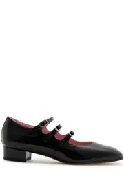 Carel Ariana Patent Leather Mary Jane Flats - Black - 37 (IT37 / UK4) 37 (IT37 / UK4)