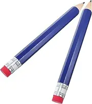 Gogogmee 2pcs Giant Wooden Jumbo Pencils Decorative Oversized Pencils with Protective Novelty School Prop Supplies for Back to School Party Favors