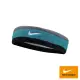 【NIKE 耐吉】運動頭帶 慢跑 SWOOSH 灰綠黑 N0001544017OS