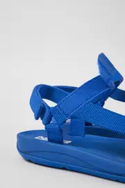 Match Blue Textile Sandal for Women