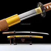 Japanese Katana Carbon Steel Samurai Sword SHINOGI ZUKURI Battle Ready Full Tang