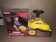Disney’s Pixar Cars Dinoco Cruz Ride-On Lights N’ Sound Kids Toy New