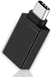 USB C to USB A 3.0 OTG Adapter[2 Pack], Amicble USB-C to USB-A 3.0 Female Adapter,Type C Adapter for MacBook,ChromeBook Pixel,Nexus 5X,Nexus 6P Nokia N1 Tablet Type C Devices[Black]