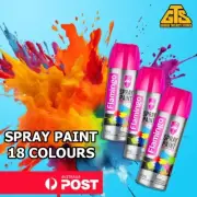 Flamingo Spray Paint Cans 450ml 16 Colours Durable Enamel + Capped Shipping