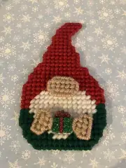 Plastic Canvas Gnome Magnet