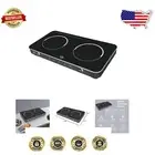 Compact Double Induction Hot Plate, 1800W with Timer - Ideal for Small Spaces