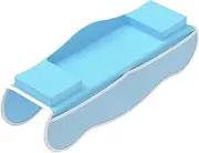 BETIMFAN Bathtub Splash Guards with Mesh Storage Bag Silicone Bathtub Shelf Guard with 8 Suction Cups Foldable Bathtub Toy Organizer Guard Bathtub Side Splash Guards for Tub Kids(1,Blue)