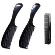 (2 Pack) - 8 Inch Styling Essentials round Handle Comb Included 5" Favorict Pock