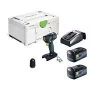 FESTOOL TXS 18V Cordless Compact 2 Speed Drill 5.2Ah Set In Systainer 576895