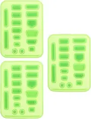 Gadpiparty 3 Sets 16pcs Notebook Dust Plug Laptop Computer Dust Plug c Plugs Dust Hole Cover Type c Port Dust Caps Plug Dust Cover Wall Plug Cap Dustproof Plug Green Silica Gel