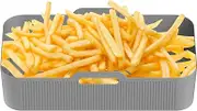 Silicone Air Fryer Liners – Square Non-Stick Mat, Reusable Basket Liner | Heat-Resistant Air Fryer Accessory for Baking, Roasting, Grilling, Easy-Clean Silicone Tray for Kitchen Use