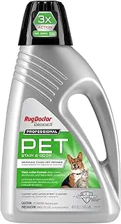 Rug Doctor by BISSELL Professional Triple Action Pet Stain and Odor Carpet Cleaner Solution 48oz. Formula Cleans, Deodorizes and Deters Remarking, Carpet Shampoo for Pet Stains & Odors